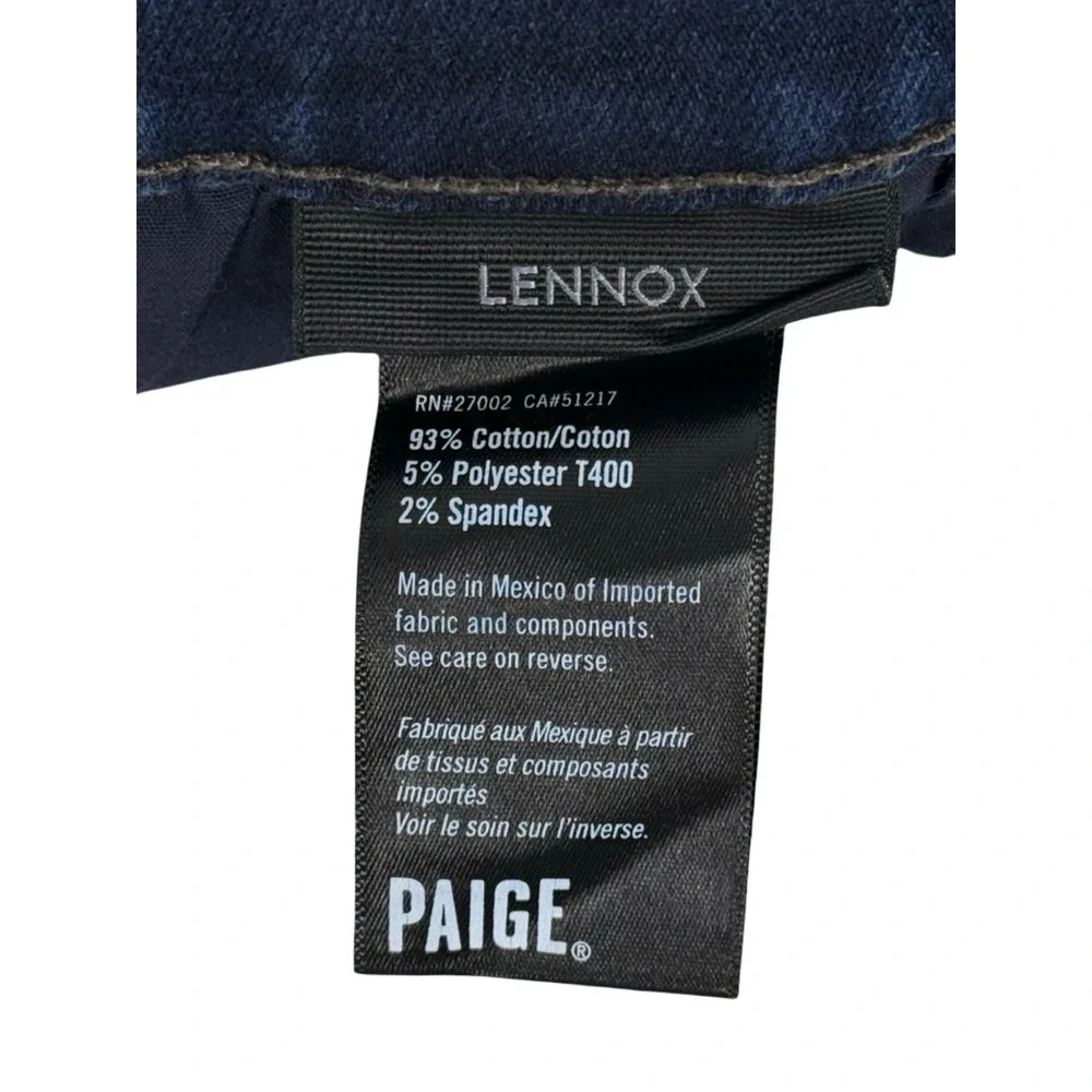 Paige Lennox Mens 32 X 32 (actual) Jeans Dark Wash Torrence Cotton Blend EUC